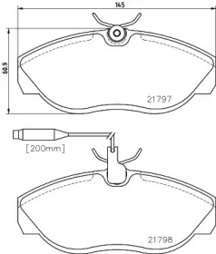 Гальмові колодки PAGID T5078