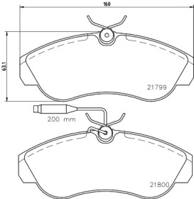 Гальмові колодки PAGID T5079