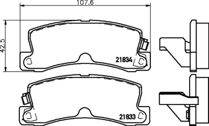 Гальмові колодки PAGID T0393