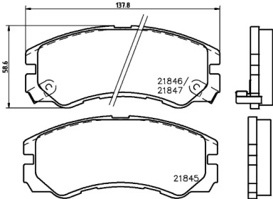Гальмові колодки PAGID T3033
