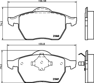 Гальмові колодки PAGID T1106