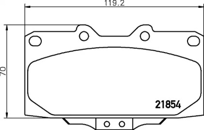 Гальмові колодки PAGID T3116