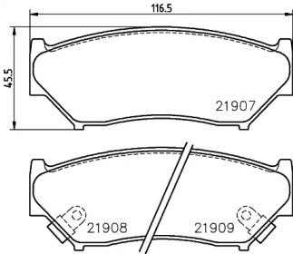 Гальмові колодки PAGID T3081