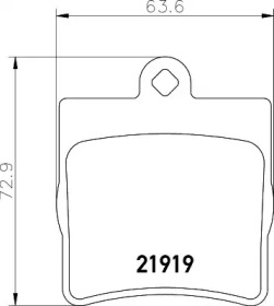 Комплект тормозных колодок PAGID T1198