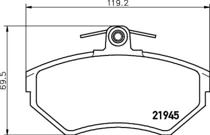 Гальмові колодки PAGID T5095