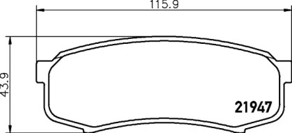 Гальмові колодки PAGID T3064