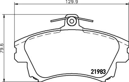 Тормозные колодки дискові PAGID T3095