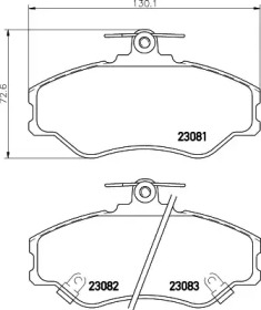 Тормозные колодки дискові PAGID T3036