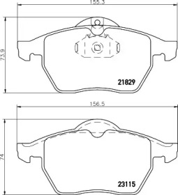 Гальмові колодки PAGID T1085
