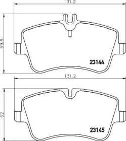 Комплект тормозных колодок PAGID T5112