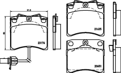 Гальмові колодки PAGID T5129