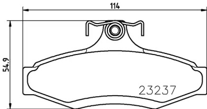 Гальмові колодки PAGID T1253