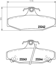 Тормозные колодки дискові PAGID T1262