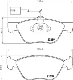 Гальмові колодки PAGID T1099