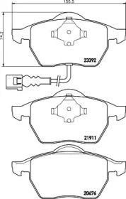 Гальмові колодки PAGID T1154