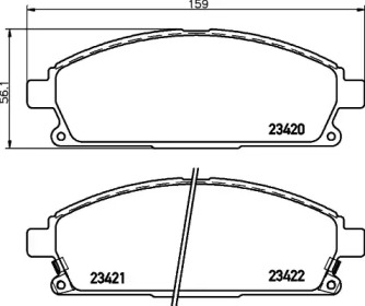 Гальмові колодки PAGID T1273