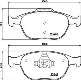 Гальмові колодки PAGID T1261