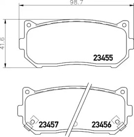 Гальмові колодки PAGID T1238