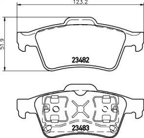Гальмові колодки PAGID T1215