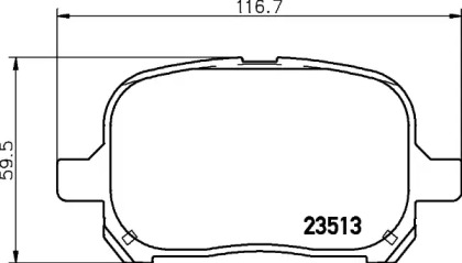 Гальмові колодки PAGID T1239