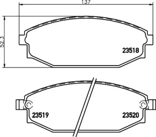 Гальмові колодки PAGID T1304