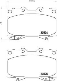 Гальмові колодки PAGID T1241