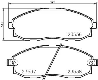 Гальмові колодки PAGID T1242