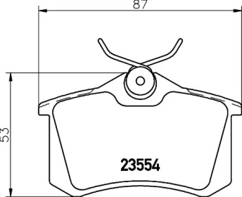 Гальмові колодки PAGID T5075