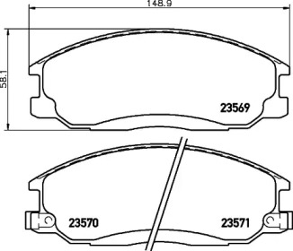 Гальмові колодки PAGID T1307