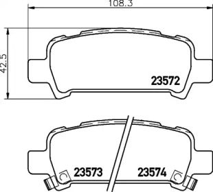 Гальмові колодки PAGID T1244