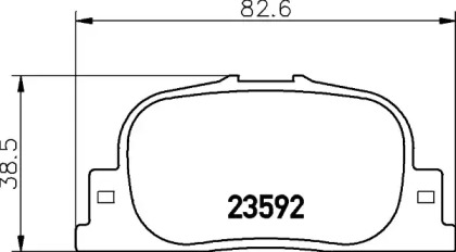 Гальмові колодки PAGID T1308