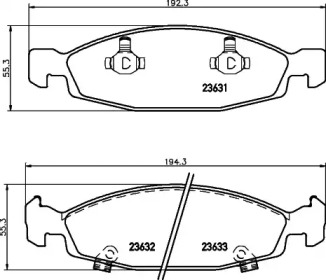 Гальмові колодки PAGID T1296