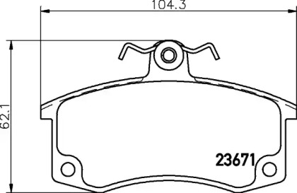 Гальмові колодки PAGID T1349