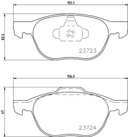 Гальмові колодки PAGID T1436