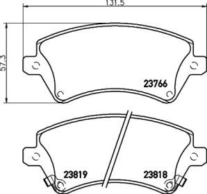 Гальмові колодки PAGID T3120