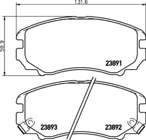 Гальмові колодки PAGID T1412