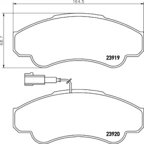 Гальмові колодки PAGID T1355