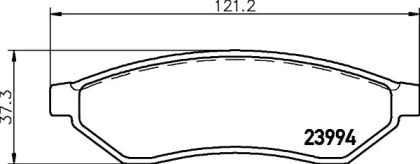 Гальмові колодки PAGID T1484