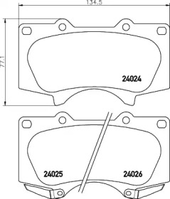 Гальмові колодки PAGID T1368
