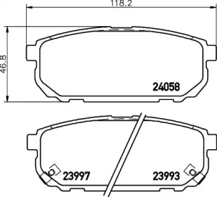 Гальмові колодки PAGID T1401