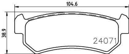 Гальмові колодки PAGID T1458