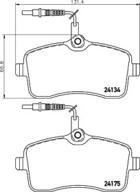 Гальмові колодки PAGID T1461