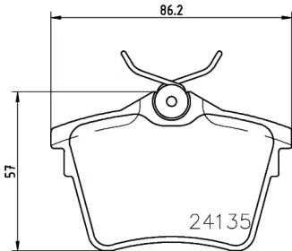 Гальмові колодки PAGID T1463