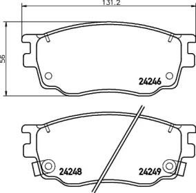 Гальмові колодки PAGID T1526