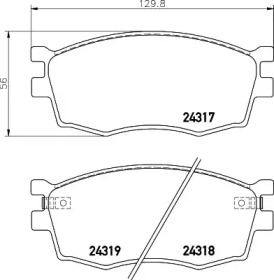 Гальмові колодки PAGID T1591