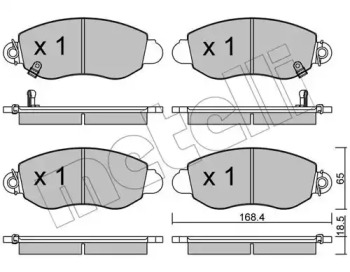 Колодки гальмівні (передні) Ford Transit 00-06 METELLI 22-0320-0
