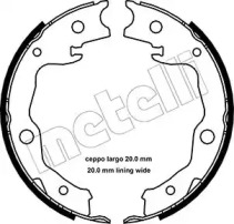 Колодки ручника Nissan X-Trail 07-/Qashqai 07-/Toyota Rav 4 III 05- (172x32) METELLI 53-0450
