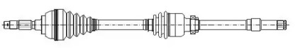 Напіввісь METELLI 17-0806