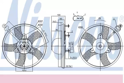 Вентилятор (РОЗПРОДАЖ) Nissens 85759