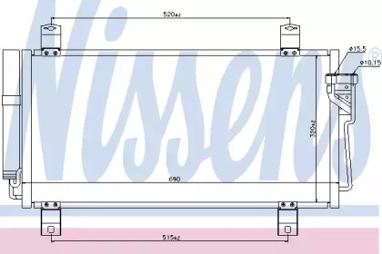 Конденсатор без хладогену Nissens 940032